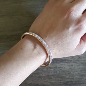 Henri Bendel rose gold crystal cuff